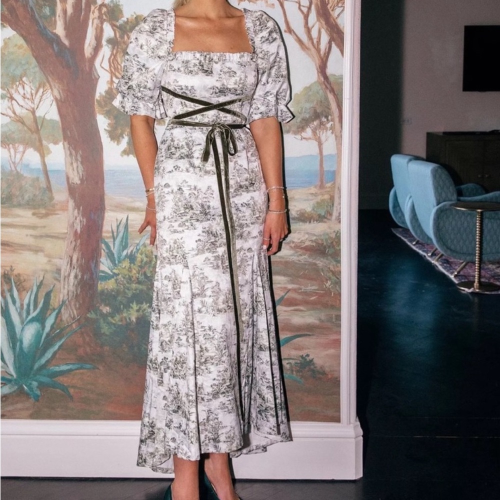 Antonio Melani x Nicola Bathie Cottagecore Hallie Jacquard Dress Size 10 NWT